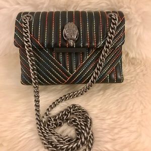 Kurt Geiger leather rainbow mini Kensington bag